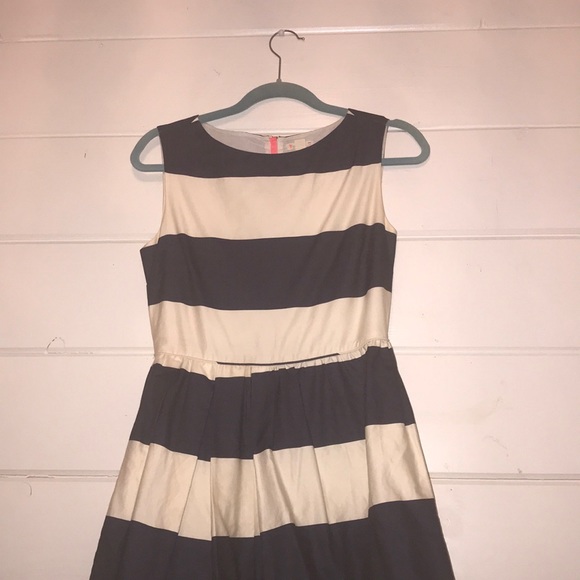 THICK NAVY AND WHITE STRIPED DRESS - Picture 2 of 3
